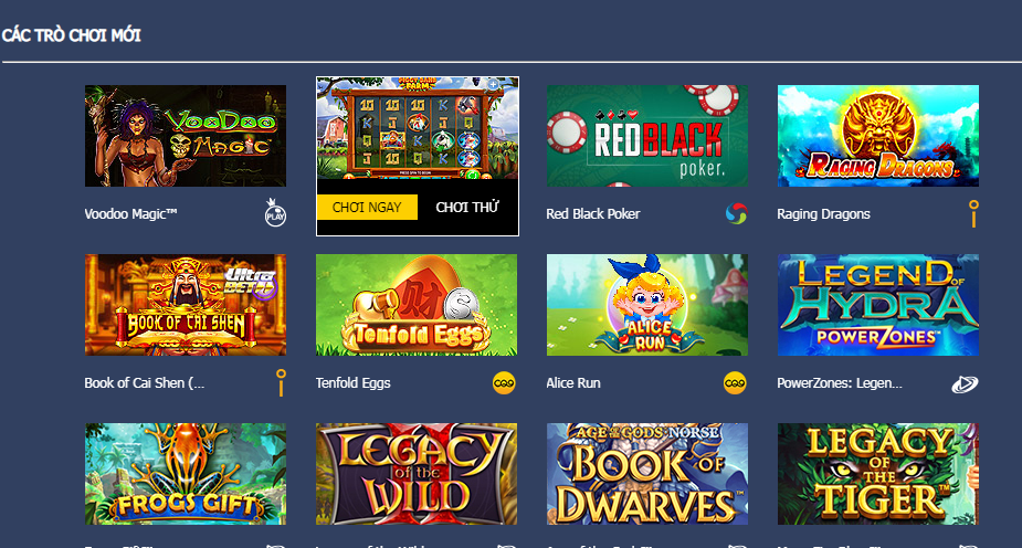 Các slots games vốn đã vô cùng quen thuộc và phổ biến