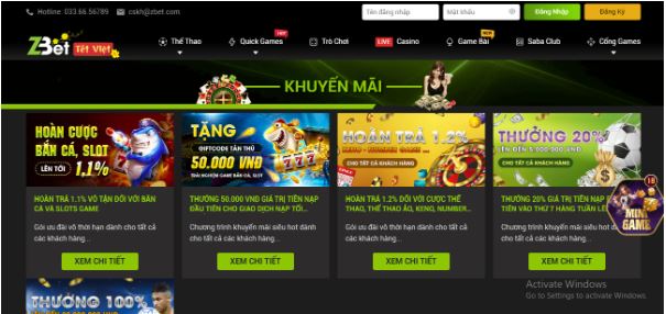 Zbet mang đến cho người chơi rất nhiều chương trình khuyến mãi hấp dẫn