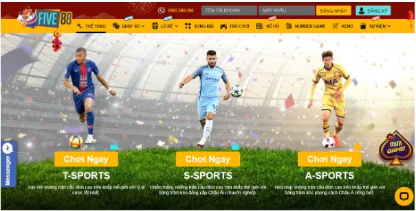 Cá cược thể thao là thế mạnh của nhà cái FIVE88
