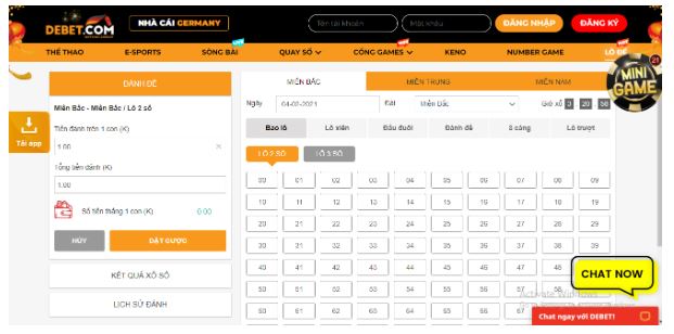 Lô đề tại Debet khá thu hút người chơi